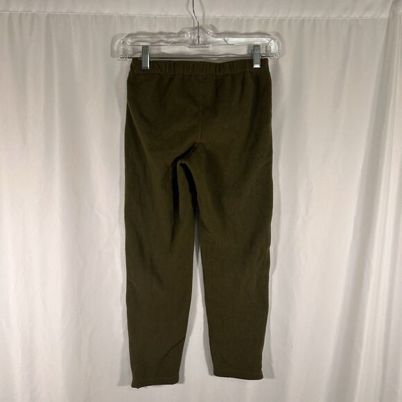 REI Co-Op Sweatpants Kids Small Green Fleece Drawstring Pockets Zip Ankle - Picture 7 of 7
